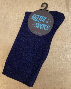 Pinned by K Socks glitter Blue 